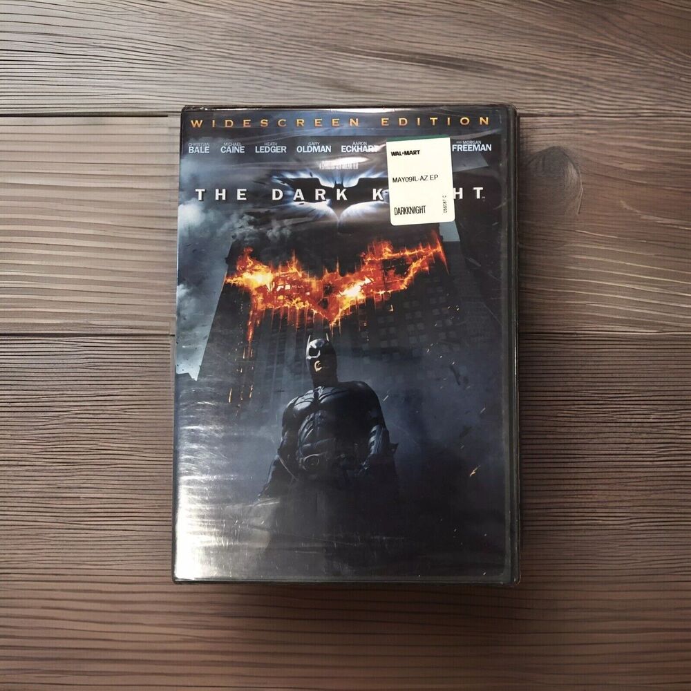 The Dark Knight DVD 2008 Widescreen Edition Christian Bale Batman Movie DC Comic